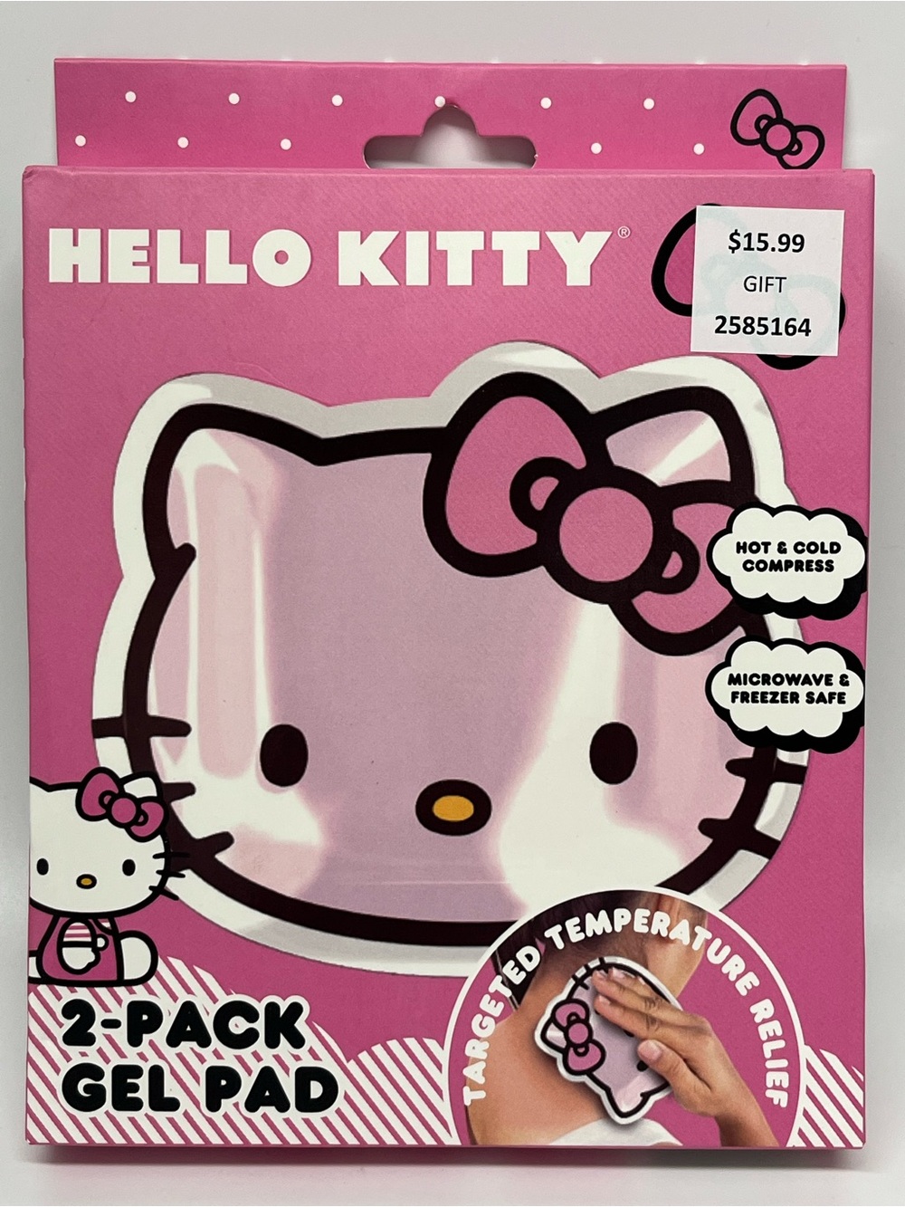 Hello Kitty Pink Gel Pad 2-Pack Hot & Cold Compress